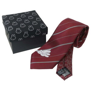 cinemacollection ミッフィー ファッション雑貨 ネクタイ(BOX入り) ストライプ ディックブルーナ ワタナベ おしゃれ 絵本キャラクター グッズ スーツ