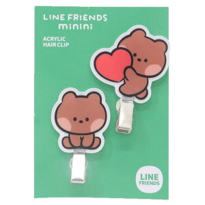 cinemacollection LINE FRIENDS minini �w�A�A�N�Z �O���N���b�v 2�Z�b�g �u�j�j �T���^�� �w�A�N���b�v ���C�N ��� �L�����N�^�[ �O�b�Y �w�A�A�N�Z�T���[
