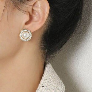 maison de LATIR アンティークな風合いがおしゃれなピアス 女性らしい オンオフ兼用 シンプル韓国ファッション 秋 セクシー 秋服 韓国 ホーム オフィス アクセサリー