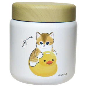 cinemacollection モフサンド スープジャー ステンレススープポット 300ml アヒルにゃん mofusand 東亜金属 ランチ雑貨 フードポット 保温保冷 キャラクター グッズ 食器・キッチン用品