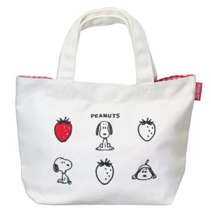 cinemacollection スヌーピー ランチバッグ ミニトート イチゴ ピーナッツ ナカジマ お弁当かばん キャラクター グッズ 食器・キッチン用品