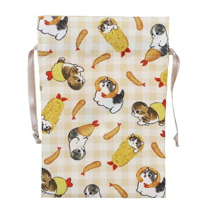 cinemacollection モフサンド 巾着袋 アクセサリーケース収納巾着 えびふらい mofusand マリモクラフト 小物入れ きんちゃくポーチ キャラクター グッズ 寝具・インテリア雑貨