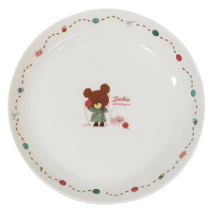 cinemacollection くまのがっこう 中皿 カレーパスタプレート ジャッキーとねこ 金正陶器 食器 かわいい 絵本キャラクター グッズ 食器・キッチン用品