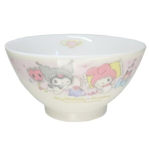 cinemacollection マイメロディ&クロミ お茶碗 ライスボウル マイメロディ50th&クロミ20th パープル サンリオ 金正陶器 食器 かわいい キャラクター グッズ 食器・キッチン用品
