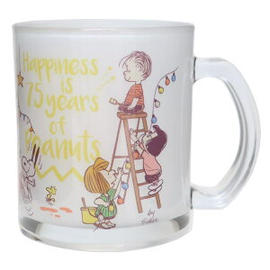 cinemacollection スヌーピー マグカップ ガラスマグ セレブレーション ピーナッツ75th ピーナッツ 金正陶器 食器 かわいい キャラクター グッズ 食器・キッチン用品