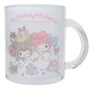 cinemacollection マイメロディ&クロミ マグカップ ガラスマグカップ マイメロディ50th&クロミ20th サンリオ 金正陶器 日本製食器 キャラクター グッズ 食器・キッチン用品