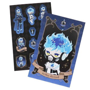 cinemacollection ツイステッドワンダーランド ポチ袋 オルトシュラウド シール付き ミニ 封筒 5枚セット ディズニー サンスター文具 金封 キャラクター グッズ シネマコレクション 文房具