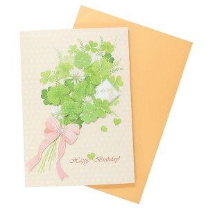 cinemacollection グリーティングカード ハンドメイドカード バースデー GL-57 クローバー アクティブコーポレーション 誕生日 メッセージカード グッズ 文房具