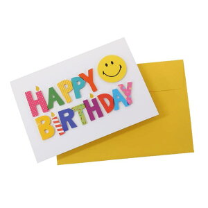 cinemacollection X}C[tFCX O[eBOJ[h XvOtbZ[WJ[h HAPPY BIRTHDAY GE-79 Smiley Face ANeBuR[|[V a v[g bZ[WJ[h t