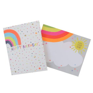 cinemacollection Paper salad グリーティングカード バースデーカード レインボー APJ 誕生日 メッセージカード 封筒付き グッズ 文房具