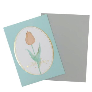 cinemacollection グリーティングカード カラーチェンジングフラワーカード チューリップ APJ メッセージカード 多目的 封筒付き グッズ 文房具