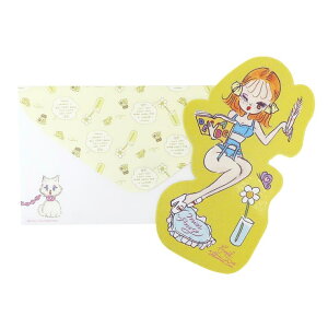 cinemacollection グリーティングカード ダイカットカードGC foxys DIARY APJ メッセージカード 多目的 封筒付き グッズ 文房具