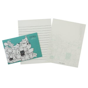 cinemacollection キャットヒル 手紙セット レターセット グリーン 木野瀬印刷 便箋&封筒 かわいい グッズ 文房具