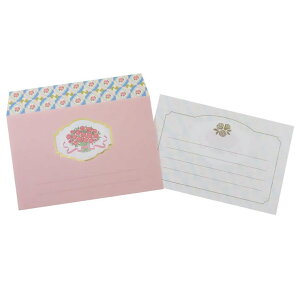 cinemacollection 手紙セット レターセット バラ Green Flash 便箋&封筒 おしゃれ グッズ 文房具