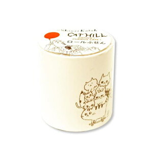 【10%OFFクーポン配布中!10/27(月)9:59まで】cinemacollection シンジカトウ 付箋 ロールふせん Cat Hill シール堂印刷 メッセージ 文房具 かわいい プレゼント キャラクター グッズ 文房具