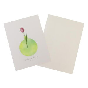 cinemacollection グリーティングカード シースルーカード 花瓶 チューリップ APJ メッセージカード 多目的 グッズ 文房具