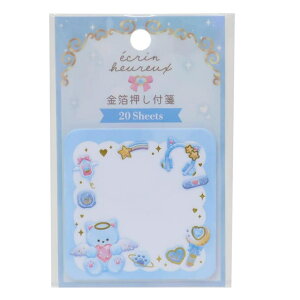 cinemacollection ECRIN HEUREUX エクランウルー 付せん 箔押し付箋 エンジェル カミオジャパン 事務用品 伝言 かわいい グッズ 文房具