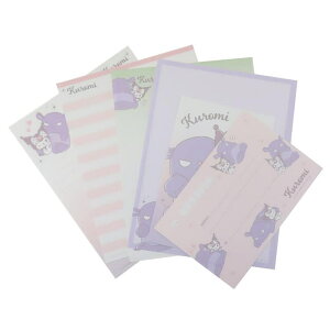 cinemacollection クロミ レターセット ボリュームアップレター Hug a Baku サンリオ カミオジャパン 手紙セット 便箋&封筒 キャラクター グッズ 文房具
