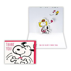 【10%OFFクーポン配布中!10/27(月)9:59まで】cinemacollection スヌーピー グリーティングカード 立体カード SNラブリーダンス2 ピーナッツ 日本ホールマーク ありがとう メッセージカード キャラ