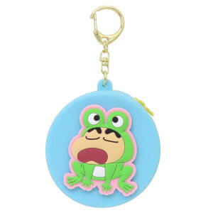 cinemacollection クレヨンしんちゃん ミニポーチ プックリシリコンミニポーチ2 着ぐるみカエル ユニック 小物入れ アニメキャラクター グッズ バッグ・鞄