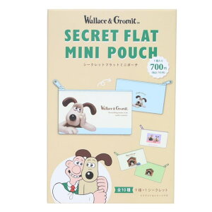 cinemacollection ウォレスとグルミット ミニポーチ シークレットフラットミニポーチ 全10種の内どれか1個 ティーズファクトリー コレクション雑貨 キャラクター グッズ バッグ・鞄