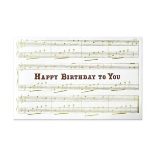 cinemacollection ROKKAKU Birthday Card グリーティングカード バースデーカードセット 1セット入り Birthday song フタバ 箔押し 誕生日 メッセージカード カード&封筒&シール グッズ 文房具