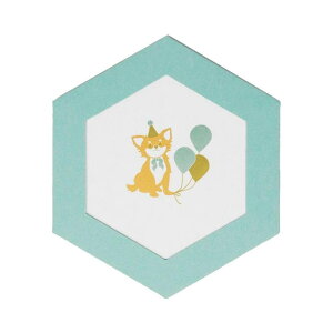 cinemacollection ROKKAKU CARD グリーティングカード メッセージカード DOG'S Party チワワ いぬ フタバ イヌ 箔押し カード&封筒 グッズ 文房具