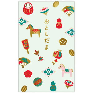 cinemacollection ぽち袋 年賀ポチ袋 3枚入り 箔正月柄うま 日本ホールマーク 年賀状 お正月 午年 うま年 馬年 グッズ 文房具