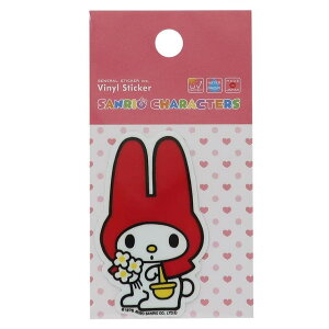 cinemacollection マイメロディ ダイカット ミニステッカー ビニール シール お花 サンリオ ゼネラルステッカー 耐水耐光仕様 デコステッカー キャラクターグッズ シネマコレクション 文房具