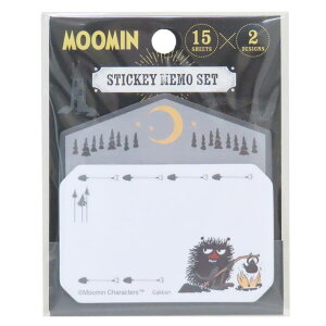 cinemacollection ムーミン 付せん アウトドア付箋セット ブラック 北欧 学研ステイフル ふせん キャラクター グッズ 文房具