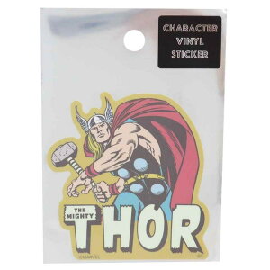 【10%OFFクーポン配布中!10/27(月)9:59まで】cinemacollection マイティソー ステッカー ダイカット ビニール シール イエロー MARVEL スモールプラネット デコシール 耐水 キャラクター グッズ 【MARV