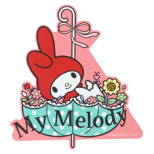 cinemacollection マイメロディ ビッグシール アウトドアステッカー かさ サンリオ スモールプラネット ビニールステッカー デコシール 耐水性 耐候性 キャラクター グッズ 文房具