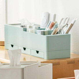 【10％OFFクーポン！3/26(木)1:59まで】aimoha ティッシュケース付き 収納ボックス 収納ボックス 文房具 収納 リモコン ペン立て ティッシュケース コスメ収納 可愛い おしゃれ 卓上 小物入れ 小物収納 歯ブラシ立て 化粧品 ボックス