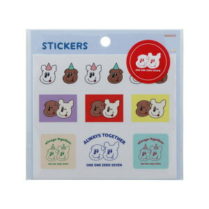 cinemacollection 1107 イルイルゴンチル シールシート スクエアシートシール A サンスター文具 デコレーション 手帳デコ キャラクター グッズ 文房具