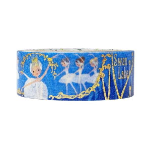 cinemacollection マステ きらぴかマスキングテープ バレエシアター Swan Lake シール堂印刷 装飾 文房具 ギフト かわいい グッズ 文房具