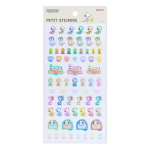 cinemacollection スヌーピー シールシート プチシール Relax Siblings アイボリー ピーナッツ サンスター文具 手帳デコ デコレーション キャラクター グッズ 文房具
