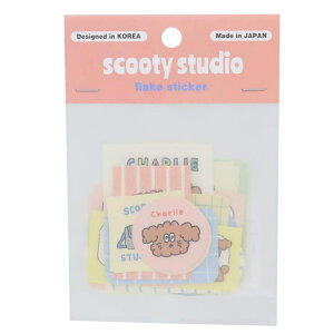 cinemacollection scooty studio フレークシール ダイカットミニシール Charlie フロンティア デコレーション かわいい グッズ 文房具