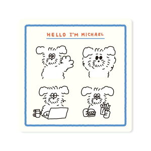 cinemacollection scooty studio キャラクターステッカー ダイカットステッカー 大 Michael hello フロンティア デコシール デコレーション 耐水耐光 かわいい グッズ 文房具