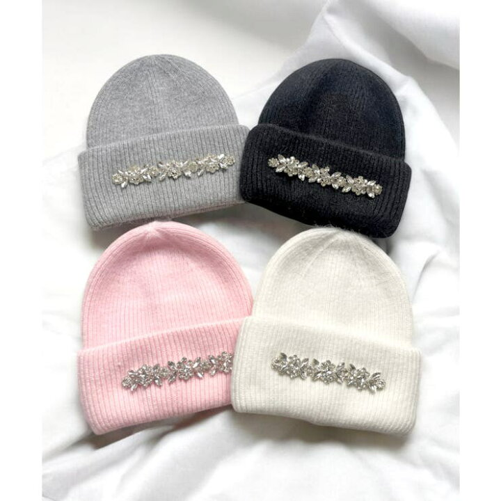楽天市場】ビジュー付きニットキャップ/24678 : SHOPLIST
