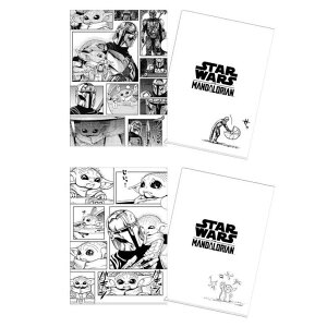 cinemacollection スターウォーズ マンダロリアン クリアフォルダー A4シングルクリアファイル2枚セット STAR WARS インロック コレクション文具 キャラクター グッズ 文房具