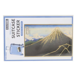 cinemacollection ダイカットシール 大人の図鑑スーツケースステッカー 北斎山下白雨 カミオジャパン デコレーション デコシール グッズ 文房具