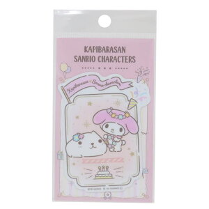 cinemacollection カピバラさん20thxサンリオキャラクターズ ダイカットシール ダイカットビニールステッカー ホワイトさんxマイメロディ サンリオ ゼネラルステッカー 耐水耐光 キャラクター グ