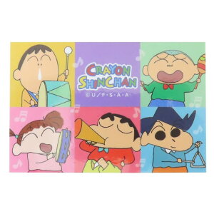 cinemacollection クレヨンしんちゃん ダイカットシール キャラクターステッカー 演奏 カラフル スモールプラネット ダイカットビニールステッカー デコシール 耐水性 アニメキャラクター グッ