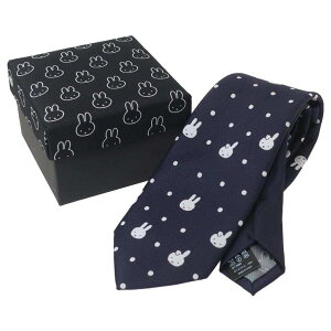 cinemacollection ミッフィー ファッション雑貨 ネクタイ(BOX入り) ドット ディックブルーナ ワタナベ おしゃれ 絵本キャラクター グッズ スーツ