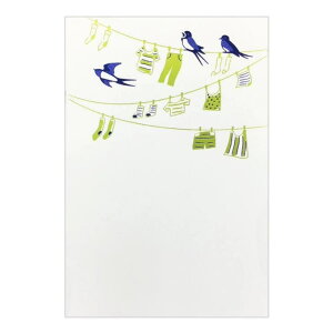 cinemacollection ROKKAKU こよみシリーズ POSTCARD こよみ季節はがき 1枚入り 5月 つばめ フタバ ポストカード 箔押し メッセージカード グッズ 文房具