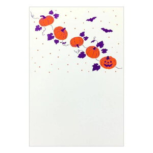 cinemacollection ROKKAKU こよみシリーズ POSTCARD こよみ季節はがき 1枚入り 10月 ハロウィン フタバ ポストカード 箔押し メッセージカード グッズ 文房具