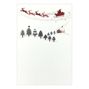 cinemacollection ROKKAKU こよみシリーズ POSTCARD こよみ季節はがき 1枚入り 12月 クリスマス フタバ ポストカード 箔押し メッセージカード グッズ 文房具