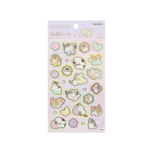 cinemacollection モフサンド シールシート 和紙シール 和三盆 mofusand サンスター文具 手帳デコ デコシール キャラクター グッズ 文房具