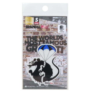 cinemacollection �o���N�V�[ BRANDALISED �_�C�J�b�g�V�[�� �����f�ރX�e�b�J�[ Ball Parachute Rat �[�l�����X�e�b�J�[ �f�R�X�e�b�J�[ �ϐ��ό� �O�b�Y ���[��