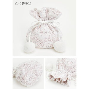 Catherine Cottage 七五三 巾着バッグ ポンポンレース巾着 和装アクセサリー 浴衣・着物
